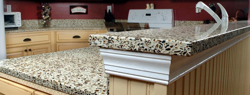 Recycled Glass Countertops